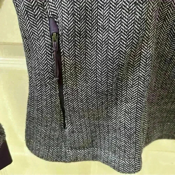 Ladies Columbia Purple & White Herringbone Fleece Lined Full Zip Jacket size Med - Picture 6 of 9